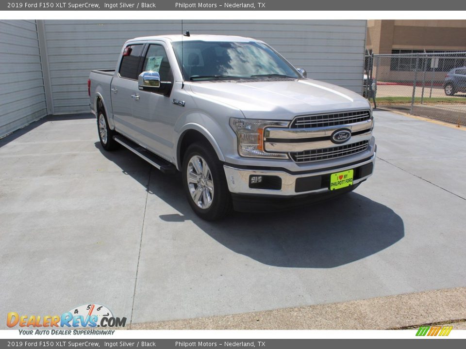 2019 Ford F150 XLT SuperCrew Ingot Silver / Black Photo #2