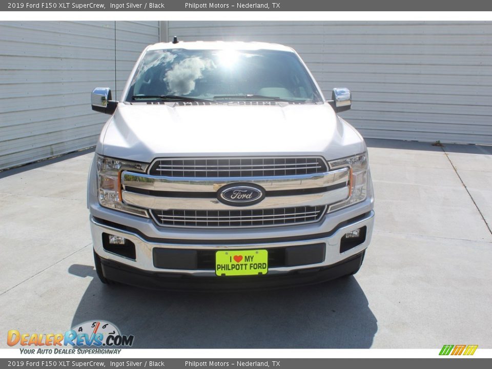 2019 Ford F150 XLT SuperCrew Ingot Silver / Black Photo #3