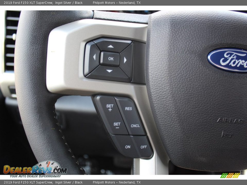 2019 Ford F150 XLT SuperCrew Ingot Silver / Black Photo #12