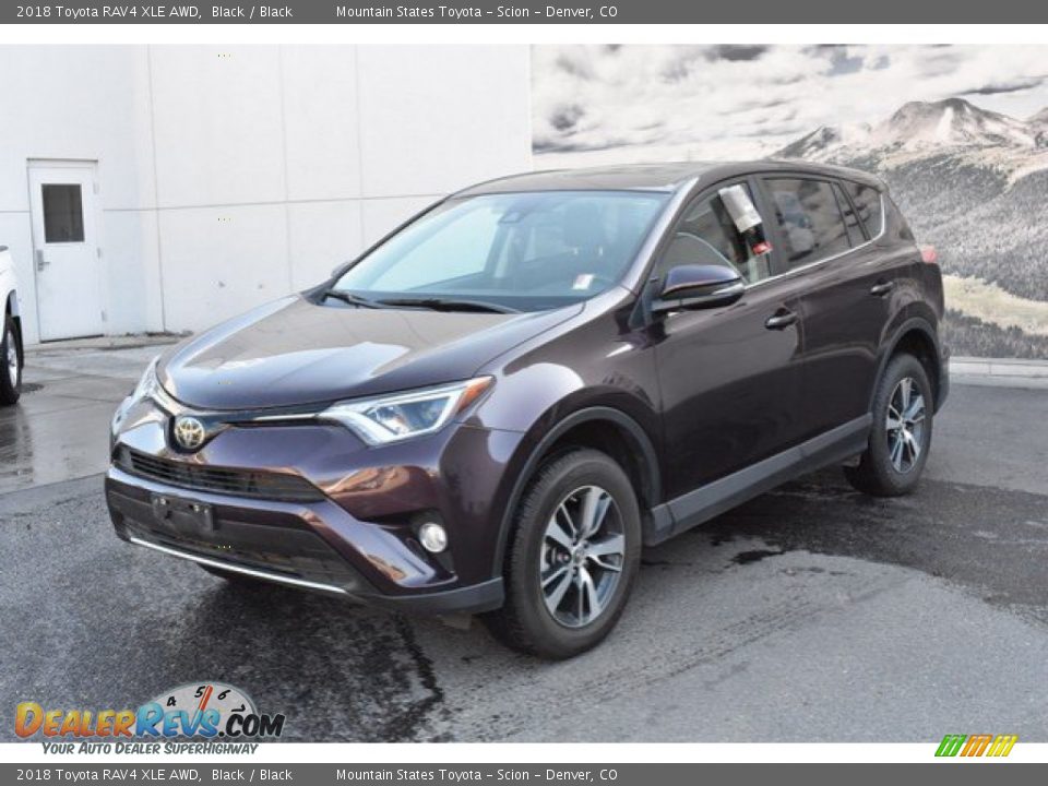 2018 Toyota RAV4 XLE AWD Black / Black Photo #2
