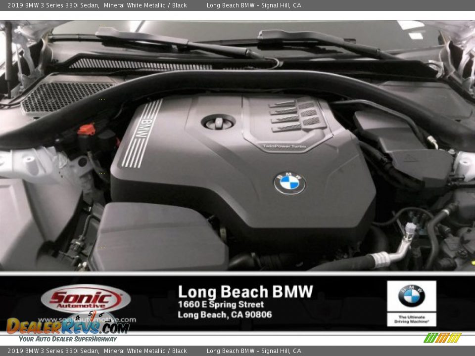 2019 BMW 3 Series 330i Sedan Mineral White Metallic / Black Photo #8