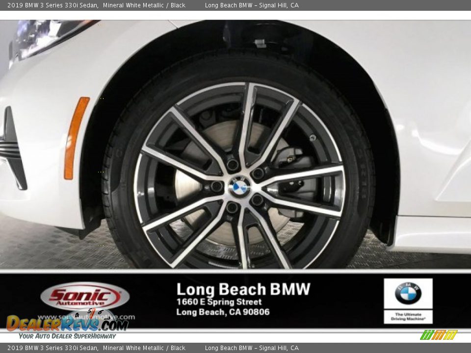 2019 BMW 3 Series 330i Sedan Mineral White Metallic / Black Photo #9