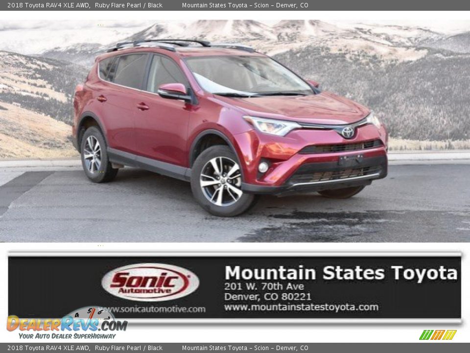 2018 Toyota RAV4 XLE AWD Ruby Flare Pearl / Black Photo #1