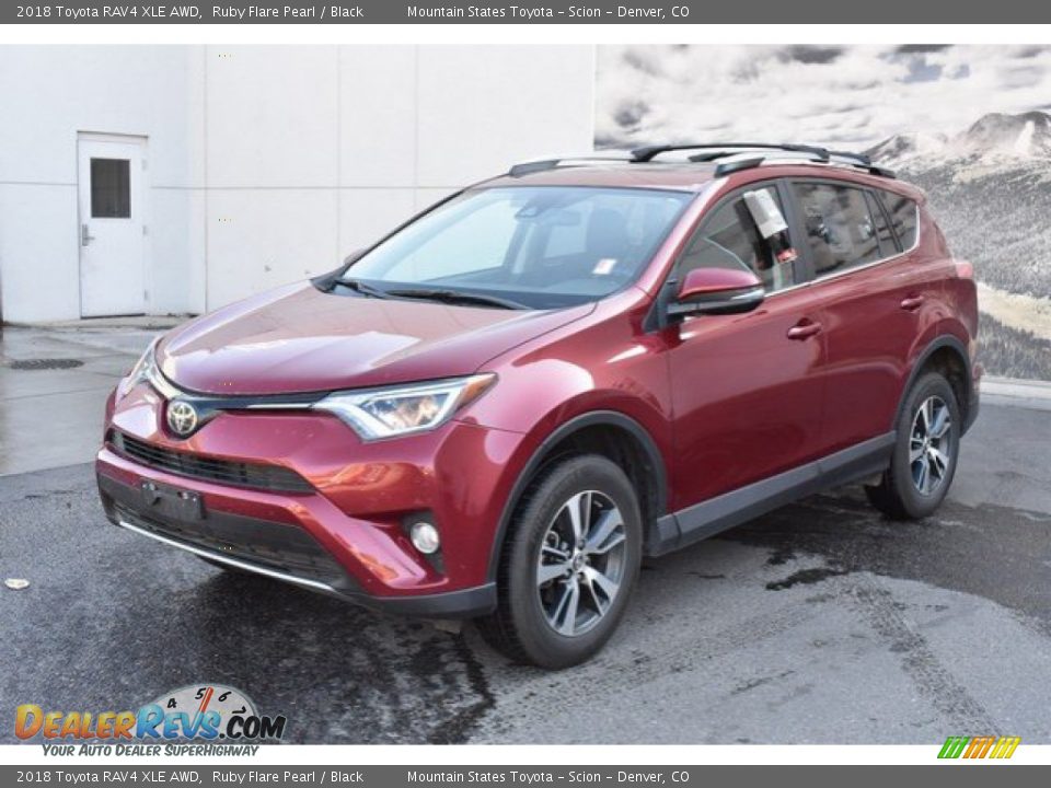 2018 Toyota RAV4 XLE AWD Ruby Flare Pearl / Black Photo #2
