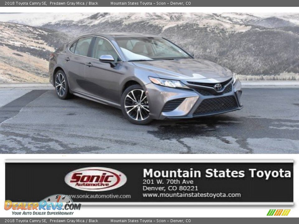 2018 Toyota Camry SE Predawn Gray Mica / Black Photo #1