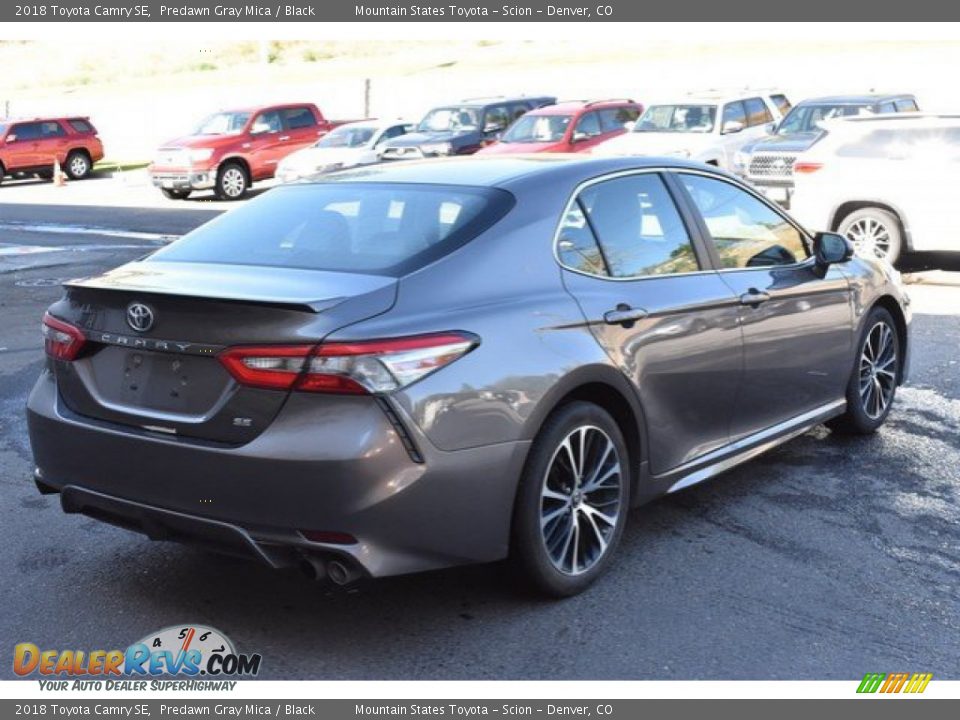 2018 Toyota Camry SE Predawn Gray Mica / Black Photo #6