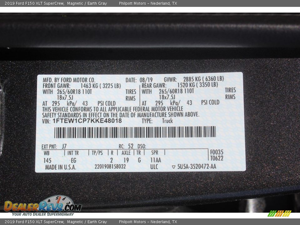 2019 Ford F150 XLT SuperCrew Magnetic / Earth Gray Photo #25