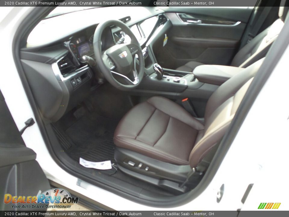 2020 Cadillac XT6 Premium Luxury AWD Crystal White Tricoat / Dark Auburn Photo #3
