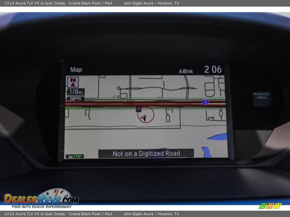 2019 Acura TLX V6 A-Spec Sedan Crystal Black Pearl / Red Photo #11