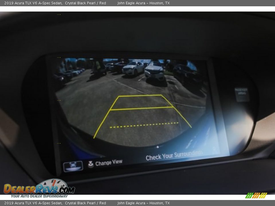 2019 Acura TLX V6 A-Spec Sedan Crystal Black Pearl / Red Photo #12