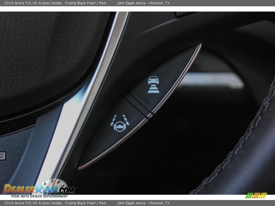 2019 Acura TLX V6 A-Spec Sedan Crystal Black Pearl / Red Photo #15
