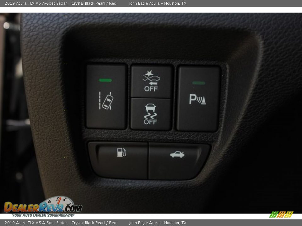 2019 Acura TLX V6 A-Spec Sedan Crystal Black Pearl / Red Photo #16