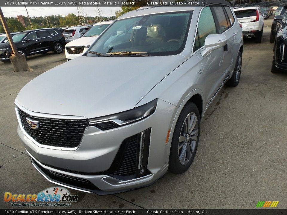 2020 Cadillac XT6 Premium Luxury AWD Radiant Silver Metallic / Jet Black Photo #1