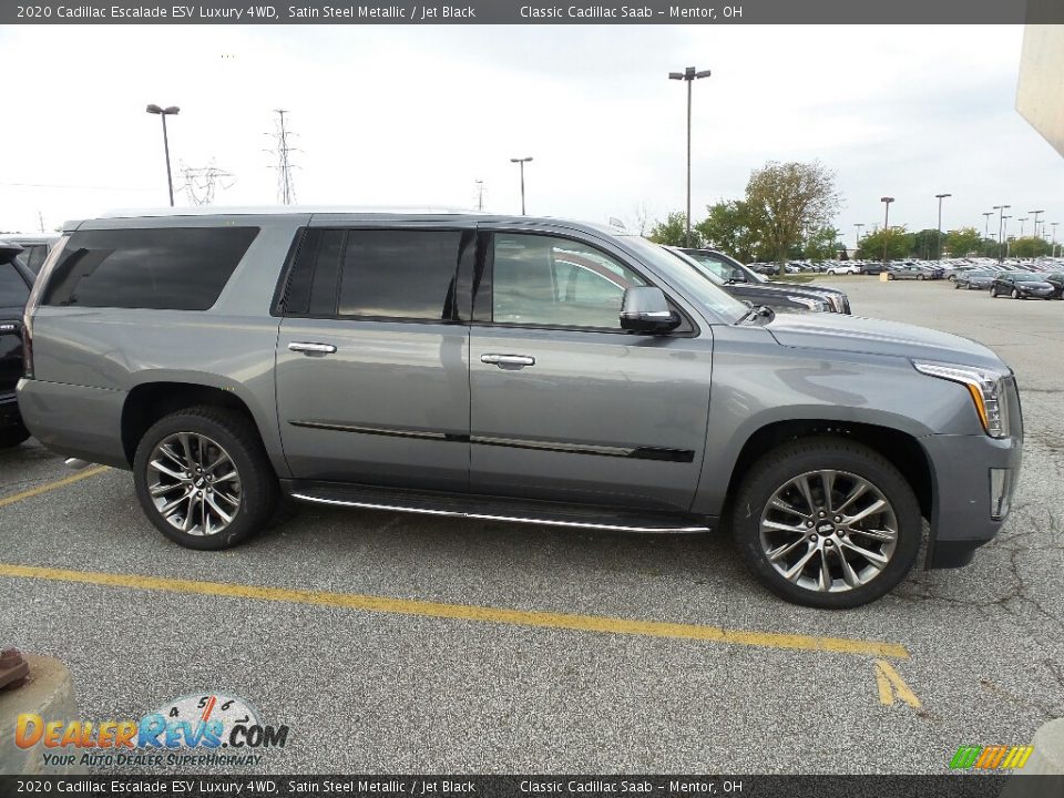 Satin Steel Metallic 2020 Cadillac Escalade ESV Luxury 4WD Photo #2