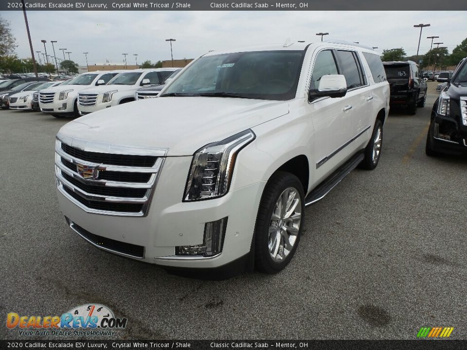 2020 Cadillac Escalade ESV Luxury Crystal White Tricoat / Shale Photo #1