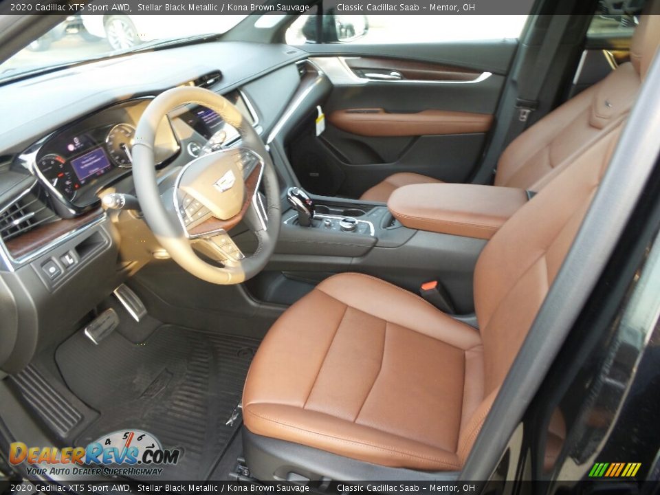 Kona Brown Sauvage Interior - 2020 Cadillac XT5 Sport AWD Photo #3