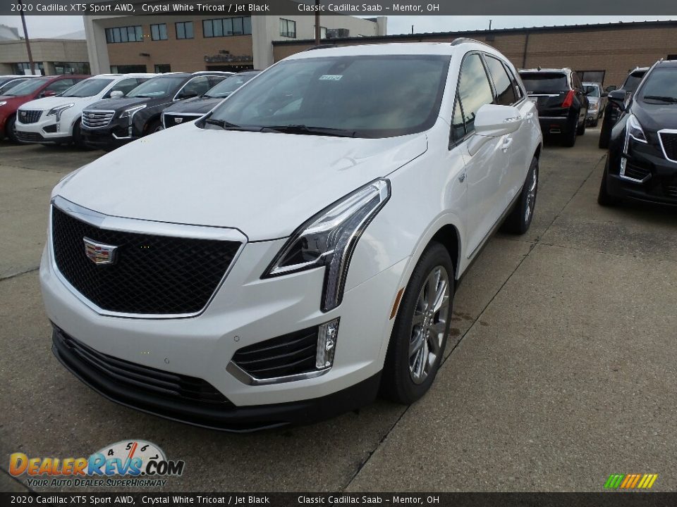 2020 Cadillac XT5 Sport AWD Crystal White Tricoat / Jet Black Photo #1