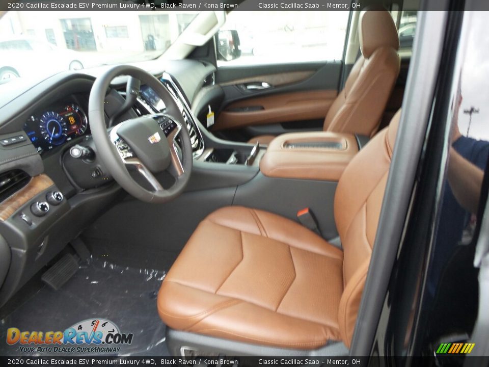 Kona Brown Interior - 2020 Cadillac Escalade ESV Premium Luxury 4WD Photo #3