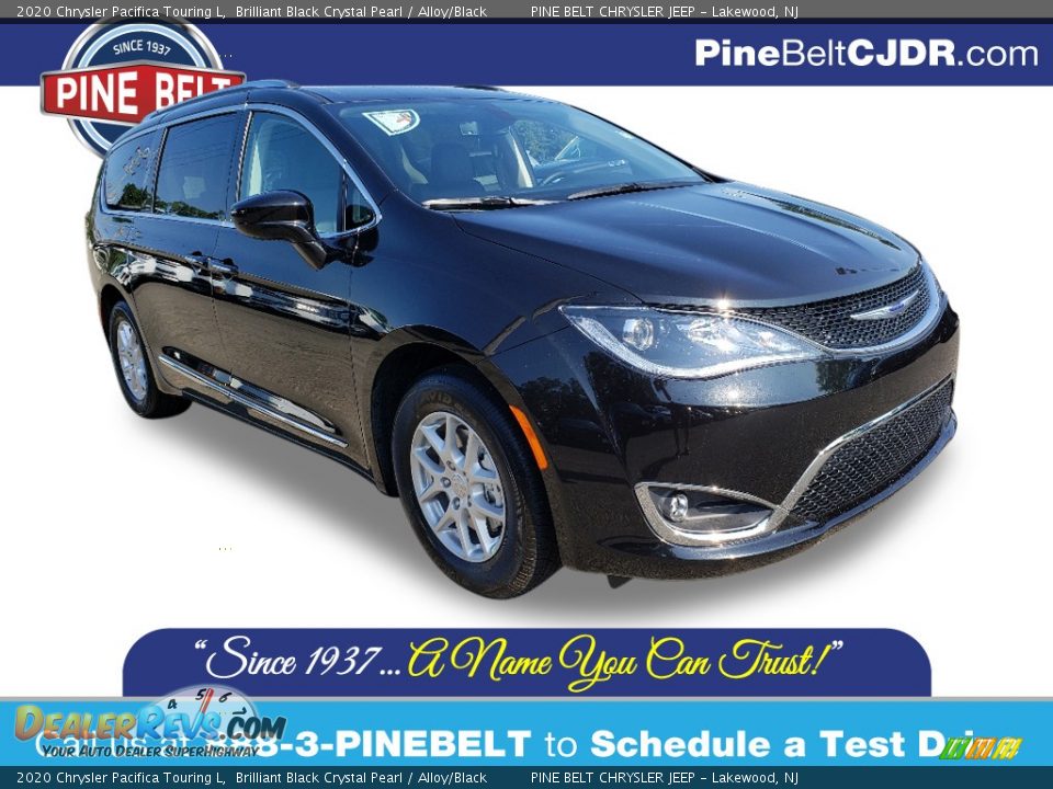 2020 Chrysler Pacifica Touring L Brilliant Black Crystal Pearl / Alloy/Black Photo #1