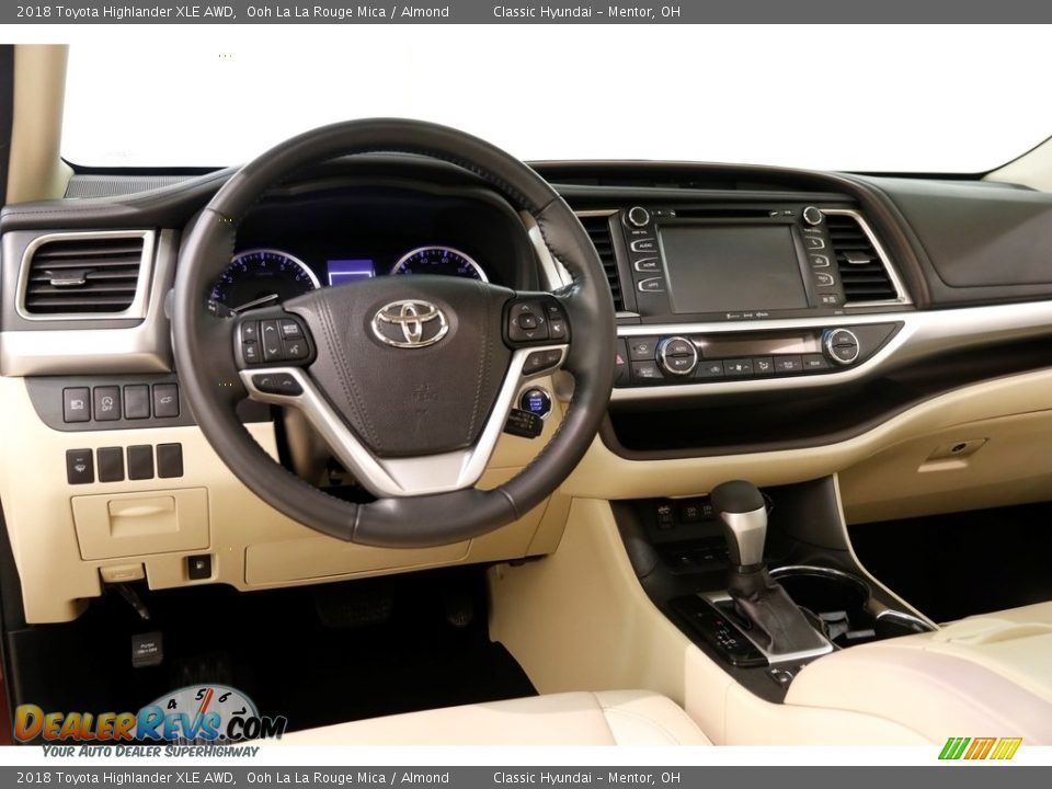 2018 Toyota Highlander XLE AWD Ooh La La Rouge Mica / Almond Photo #6