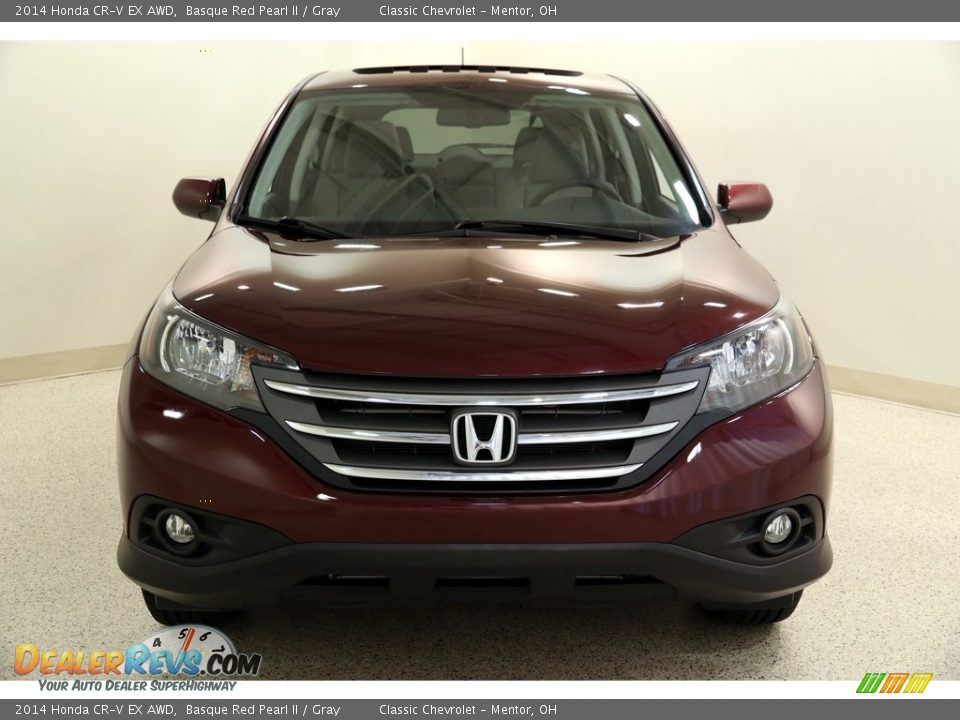 2014 Honda CR-V EX AWD Basque Red Pearl II / Gray Photo #2