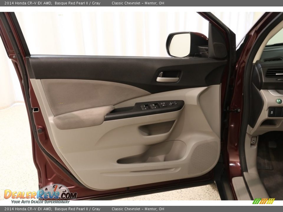 2014 Honda CR-V EX AWD Basque Red Pearl II / Gray Photo #4
