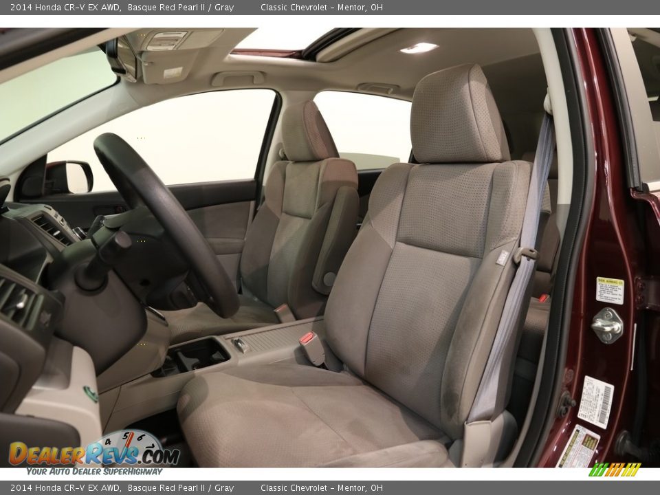 2014 Honda CR-V EX AWD Basque Red Pearl II / Gray Photo #5