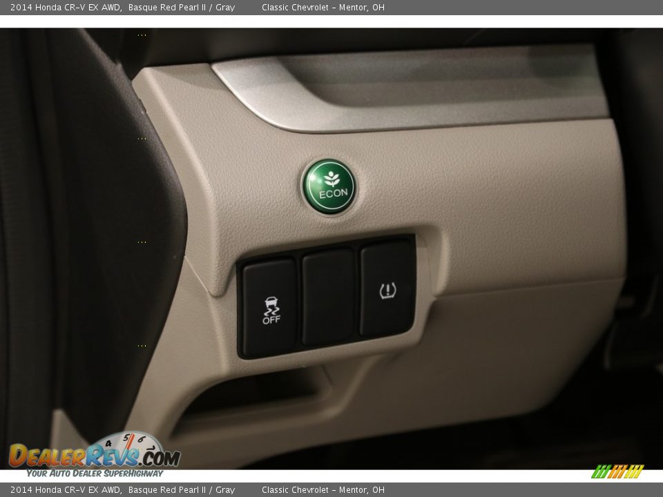 2014 Honda CR-V EX AWD Basque Red Pearl II / Gray Photo #6
