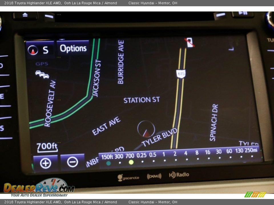 2018 Toyota Highlander XLE AWD Ooh La La Rouge Mica / Almond Photo #11