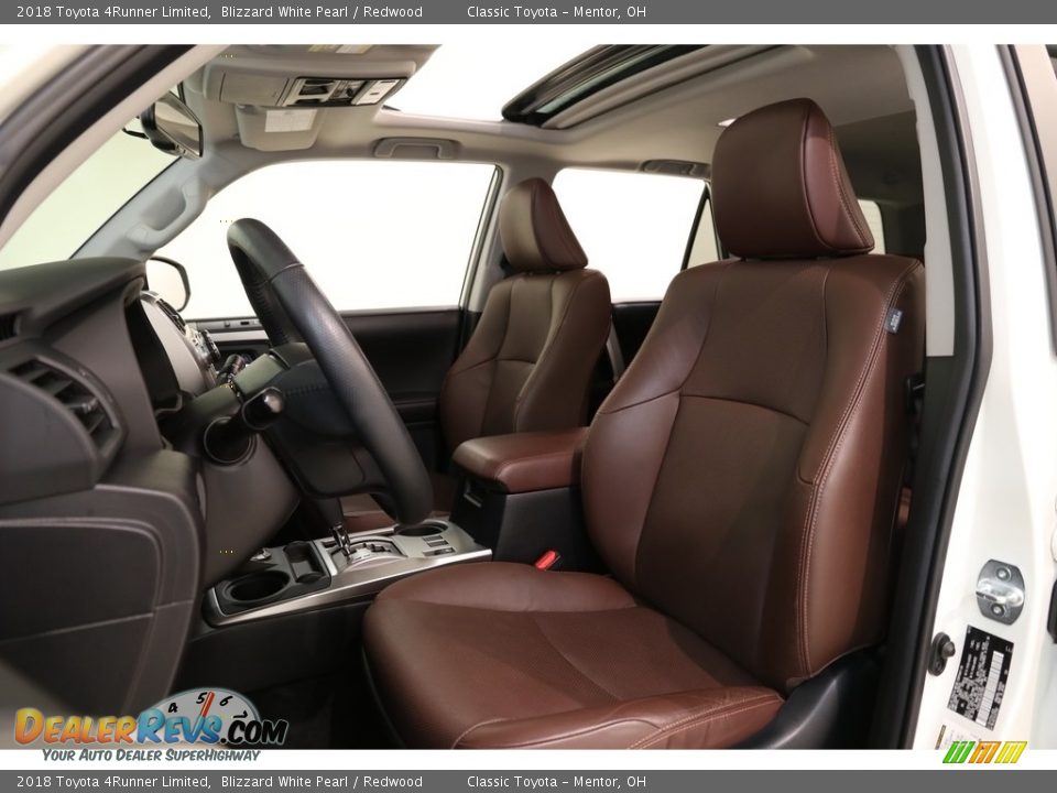 2018 Toyota 4Runner Limited Blizzard White Pearl / Redwood Photo #5
