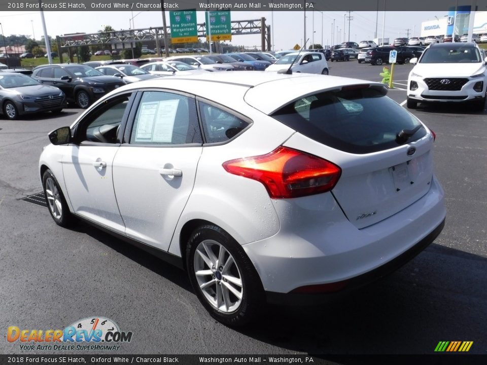 2018 Ford Focus SE Hatch Oxford White / Charcoal Black Photo #7