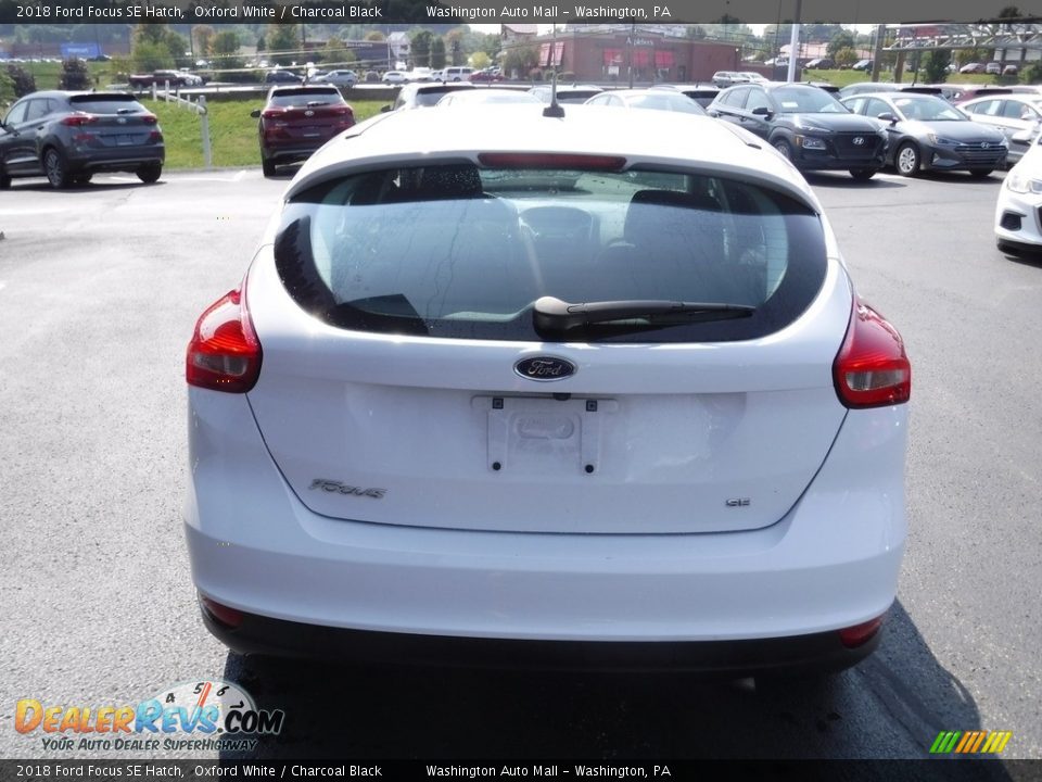 2018 Ford Focus SE Hatch Oxford White / Charcoal Black Photo #8