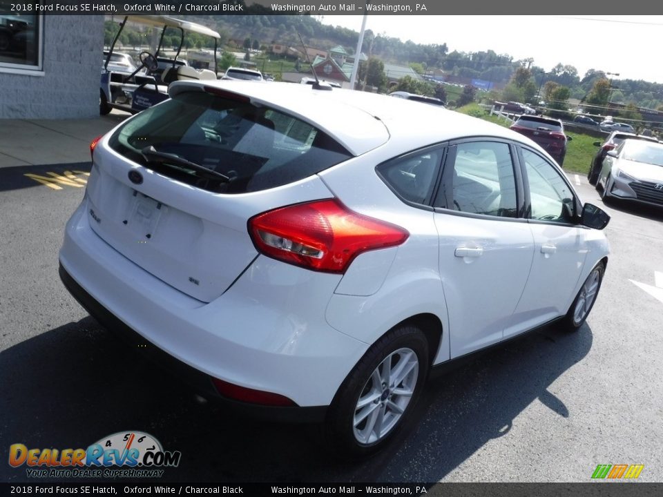 2018 Ford Focus SE Hatch Oxford White / Charcoal Black Photo #9
