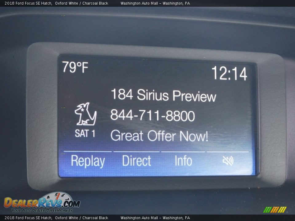 2018 Ford Focus SE Hatch Oxford White / Charcoal Black Photo #16