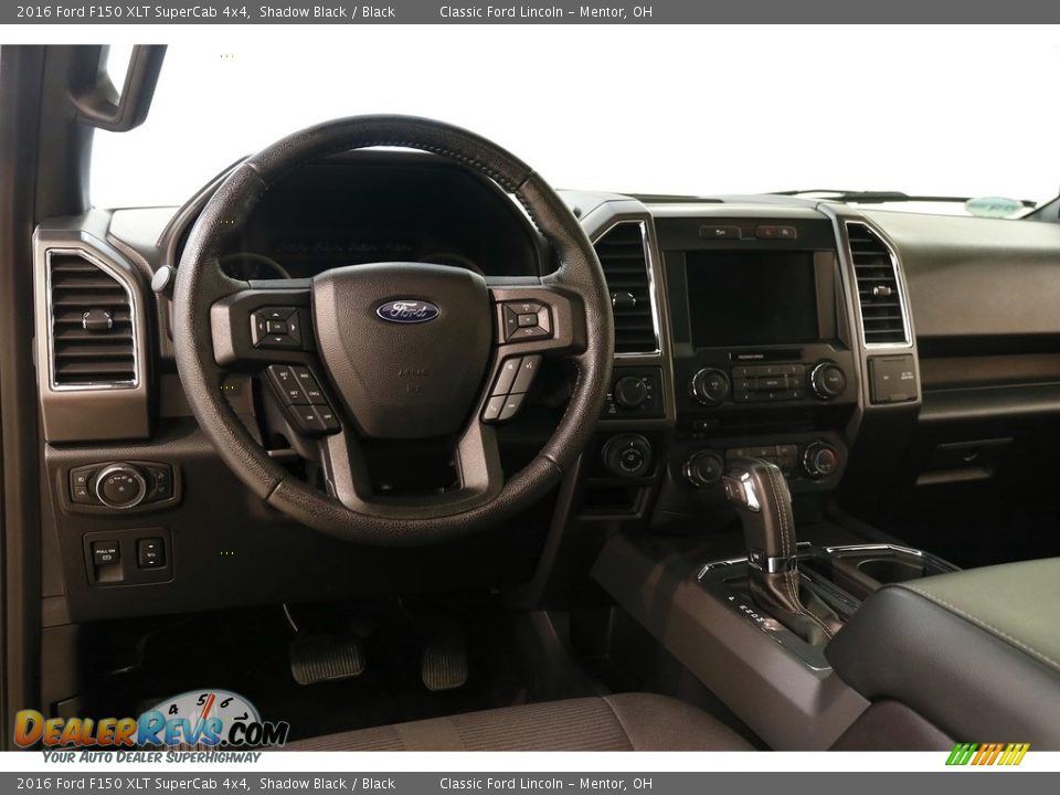 2016 Ford F150 XLT SuperCab 4x4 Shadow Black / Black Photo #7