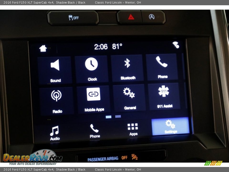 2016 Ford F150 XLT SuperCab 4x4 Shadow Black / Black Photo #13
