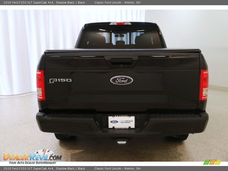 2016 Ford F150 XLT SuperCab 4x4 Shadow Black / Black Photo #19