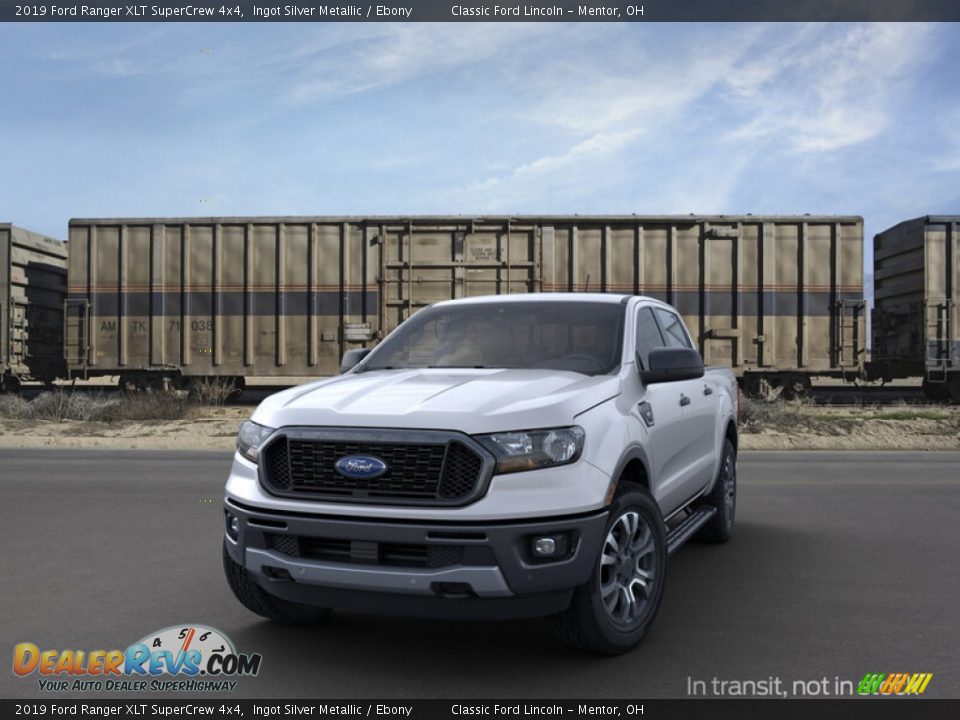 2019 Ford Ranger XLT SuperCrew 4x4 Ingot Silver Metallic / Ebony Photo #2