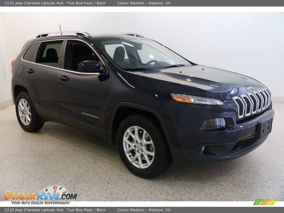 2016 Jeep Cherokee Latitude 4x4 True Blue Pearl / Black Photo #1