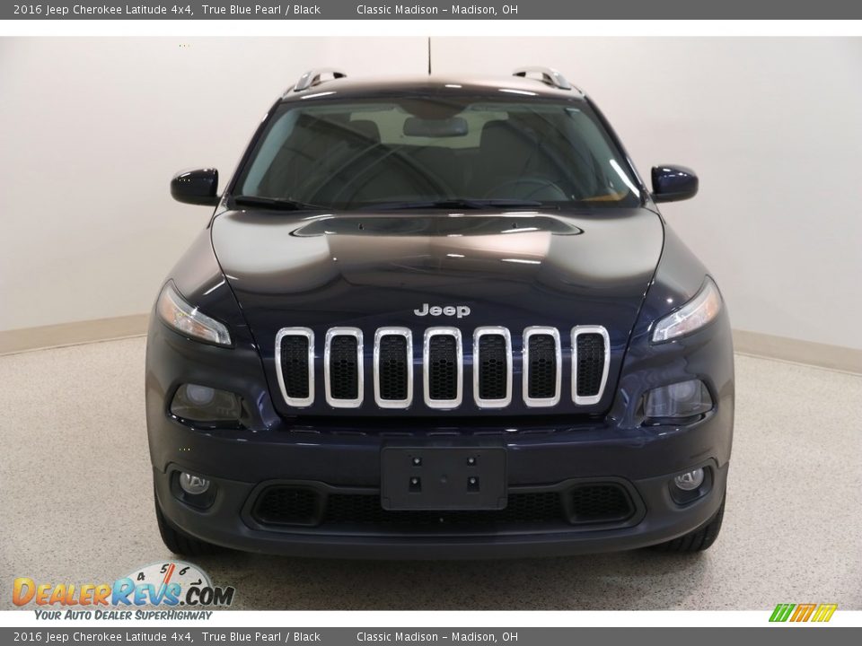 2016 Jeep Cherokee Latitude 4x4 True Blue Pearl / Black Photo #2
