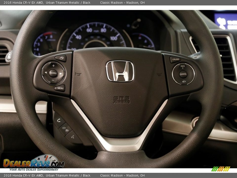 2016 Honda CR-V EX AWD Urban Titanium Metallic / Black Photo #8