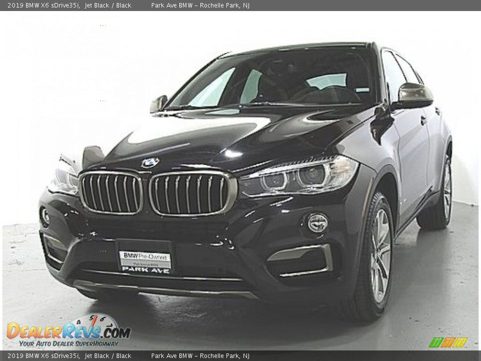 2019 BMW X6 sDrive35i Jet Black / Black Photo #1