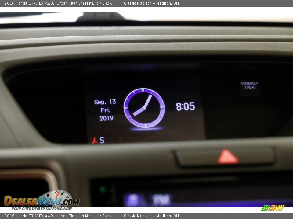 2016 Honda CR-V EX AWD Urban Titanium Metallic / Black Photo #11