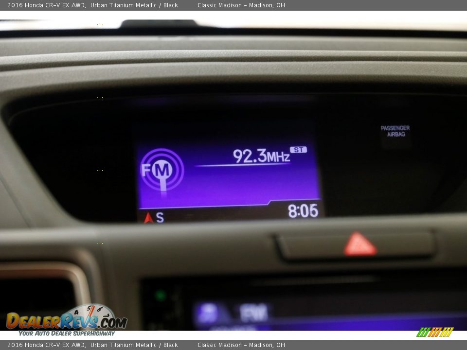 2016 Honda CR-V EX AWD Urban Titanium Metallic / Black Photo #12