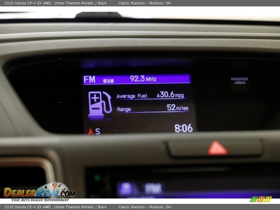 2016 Honda CR-V EX AWD Urban Titanium Metallic / Black Photo #13