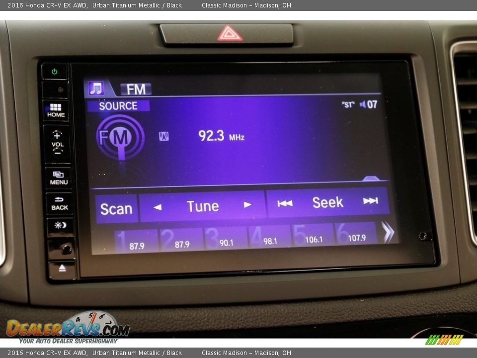 2016 Honda CR-V EX AWD Urban Titanium Metallic / Black Photo #15