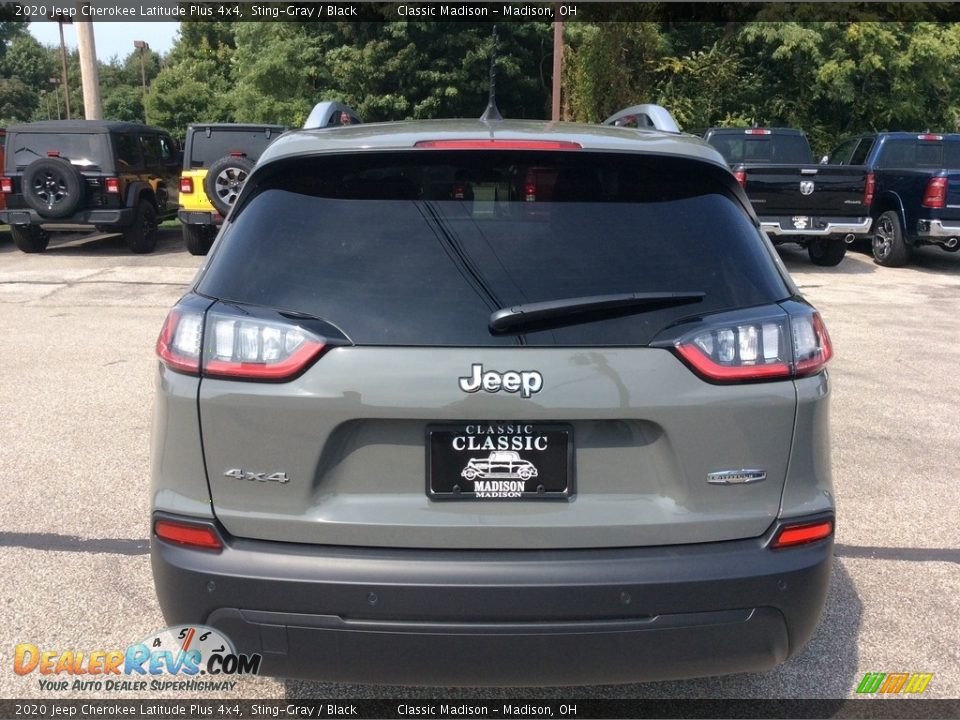 2020 Jeep Cherokee Latitude Plus 4x4 Sting-Gray / Black Photo #8