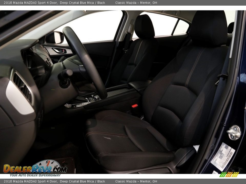 2018 Mazda MAZDA3 Sport 4 Door Deep Crystal Blue Mica / Black Photo #5