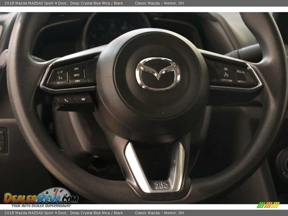 2018 Mazda MAZDA3 Sport 4 Door Deep Crystal Blue Mica / Black Photo #6
