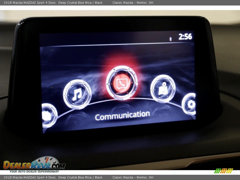 2018 Mazda MAZDA3 Sport 4 Door Deep Crystal Blue Mica / Black Photo #9